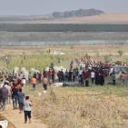 41 إصابة بينها حالتان حرجتان إثر قمع الاحتلال للمتظاهرين شرق غزة