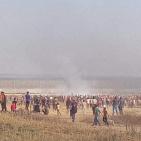 41 إصابة بينها حالتان حرجتان إثر قمع الاحتلال للمتظاهرين شرق غزة