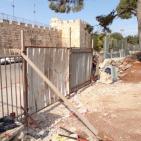 صور: الاحتلال يواصل أعماله التهويدية في المقبرة اليوسفية بالقدس