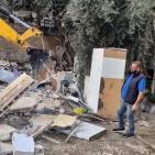 بالصور: الاحتلال يجبر مقدسيا على هدم منزله في جبل المكبر