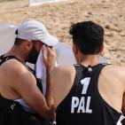 بالصور: منتخب فلسطين للكرة الشاطئية يبلغ الدور الثاني من بطولة غرب آسيا