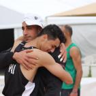 بالصور: منتخب فلسطين للكرة الشاطئية يبلغ الدور الثاني من بطولة غرب آسيا