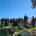 تظاهرة في لوبية المهجرة ضد اعتداءات الاحتلال على مقبرة القرية