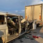 صور: مصرع امرأة و5 إصابات بحادث طرق قرب باقة الغربية