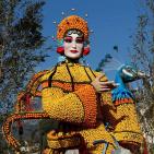 بالصور.. تماثيل من البرتقال والليمون بمهرجان في فرنسا