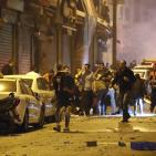 شاهد: إصابات خلال اعتداء الاحتلال على مشيعي الشهيد الشريف