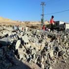 بالصور: الاحتلال يهدم منزلا قيد الانشاء في أريحا