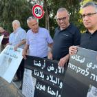 صور: وقفة احتجاجية على سرقة النصب التذكاري لشهداء اللجون وأم الفحم