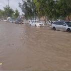 بالصور: غرق مناطق متفرقة في غزة جراء سقوط الأمطار