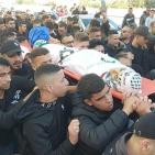 جماهير شعبنا في نابلس تشيع جثمان الشهيد الطفل أحمد شحادة