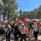 مسيرة العودة الـ26 بأراضي قرية اللجون المهجرة