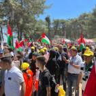 مسيرة العودة الـ26 بأراضي قرية اللجون المهجرة