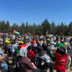 مسيرة العودة الـ26 بأراضي قرية اللجون المهجرة