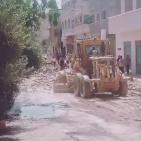 بالصور: تواصل الأعمال الميدانية لإزالة آثار عدوان الاحتلال على مخيم جنين