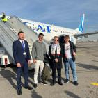 السفير الفلسطيني في كازاخستان يستقبل العائلات 