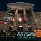 نشطاء يعتصمون في نيويورك تنديدا باستمرار الحرب على غزة