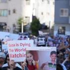 مظاهرة في سخنين ووقفات بالداخل الفلسطيني تنديدا بالحرب والتجويع بغزة