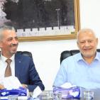 رئيس نقابة المهندسين والوفد المرافق في زياره عمل لبلدية اريحا