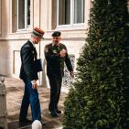 لقاء ثنائي بين اللواء بحري العبد إبراهيم خليل والفريق هايبرت بونو في باريس