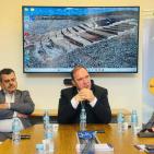 صور| محافظ طولكرم اللواء د. عبدالله كميل يزور شركة الموارد للباطون الجاهز 