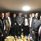 إدارة نادي قلقيلية الأهلي في زيارة للرياضي المخضرم غسان ولويل