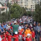 انطلاق ماراثون المشي للاطفال بتنظيم من بلدية رام الله 