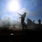 مواجهات اليوم الجمعة على المدخل الشمالي لمدينة البيرة 