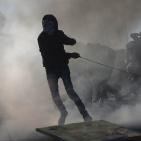 مواجهات اليوم الجمعة على المدخل الشمالي لمدينة البيرة 