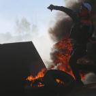 مواجهات اليوم الجمعة على المدخل الشمالي لمدينة البيرة 