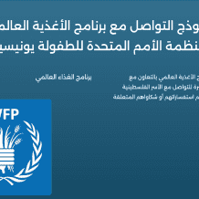 كيفية التواصل مع برنامج الأغذية العالمي واليونيسيف في غزة 2026 اتصال وانترنت