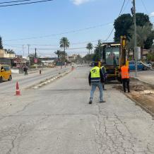 الأشغال العامة تبدأ تنفيذ مشروع إعادة تأهيل شارع عمّان في أريحا والأغوار