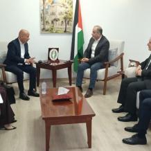 أبو هولي ومندوب فلسطين الدائم لدى الجامعة العربية يبحثان إحياء الذكرى الـ78 للنكبة
