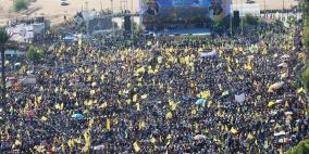  احياء الذكرى الثالثة عشرة لرحيل ياسر عرفات في ساحة السرايا بغزة