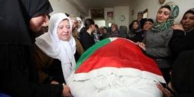 تشييع جثمان الشهيدة قطامش في بيت لحم