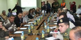 محافظة طولكرم  تنظم ورشة عمل بعنوان شتاء أمن لدراسة المخاطر المتوقعة خلال فصل الشتاء