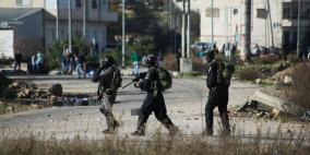 مواجهات قرب سجن عوفر غرب رام الله اليوم