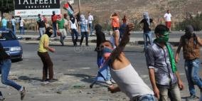 إصابة شاب بعيار ناري في مواجهات شرق بيت لحم