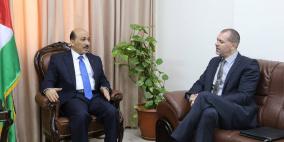 الحساينة يناقش تطورات اعمار غزة مع مسؤول ألماني