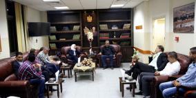 محافظ طولكرم يستقبل نائب مفوض التعبئة والتنظيم بحركة فتح