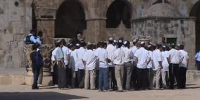 مستوطنون يجددون اقتحامهم للأقصى واستمرار اعتصام نساء وطالبات على بواباته