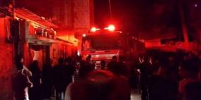 4 إصابات في حريق غرب مدينة غزة