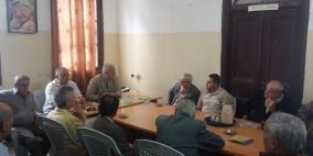 النضال الشعبي بطولكرم تلتقي هيئة المتقاعدين العسكريين