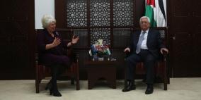 الرئيس يستقبل وزيرة خارجية استونيا مارينا كالجوراند، في رام الله