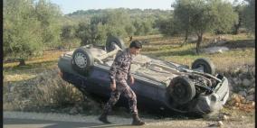 وفاة مواطن وإصابة 3 آخرين في حادث سير ذاتي جنوب الخليل