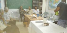 جبهة النضال الشعبي تنظم حفل استقبال بمكتبها في عتيل