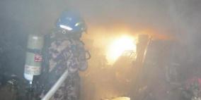 حريق في مقر وكالة الغوث وتشغيل اللاجئين