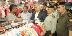 قلقيلية : الخندقجي يتفقد السوق المحلي في مدينة قلقيلية