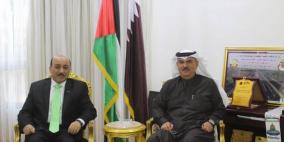 العمادي والحساينة يبحثان المرحلة الثانية لمشروع صلاح الدين