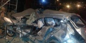 مصرع شخصين بحادث سير ذاتي في نابلس