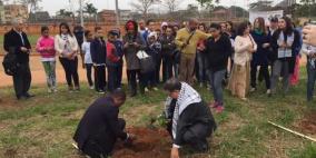 افتتاح حديقة اطفال فلسطين في مدينة تيرادنتيس البرازيلية